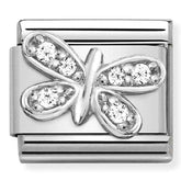 Nomination Composable Classic Link 330304/35 White Butterfly CZ in Silver